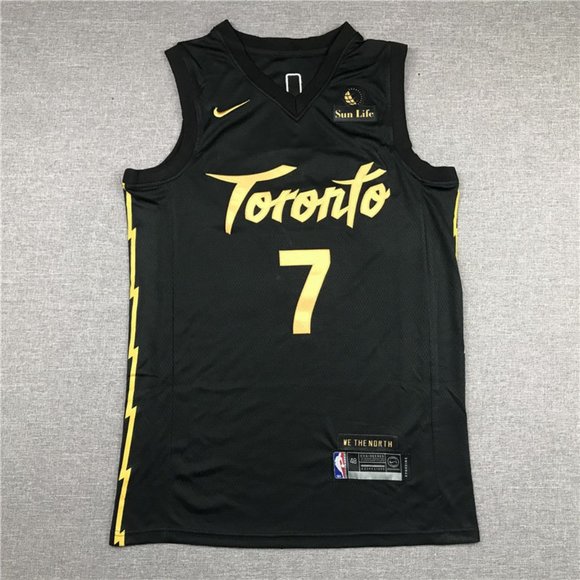 toronto raptors jersey black gold